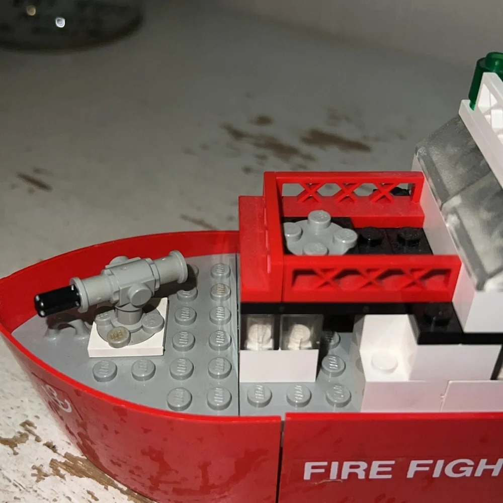 Vintage Lego Fire Fighter Boat Set 775